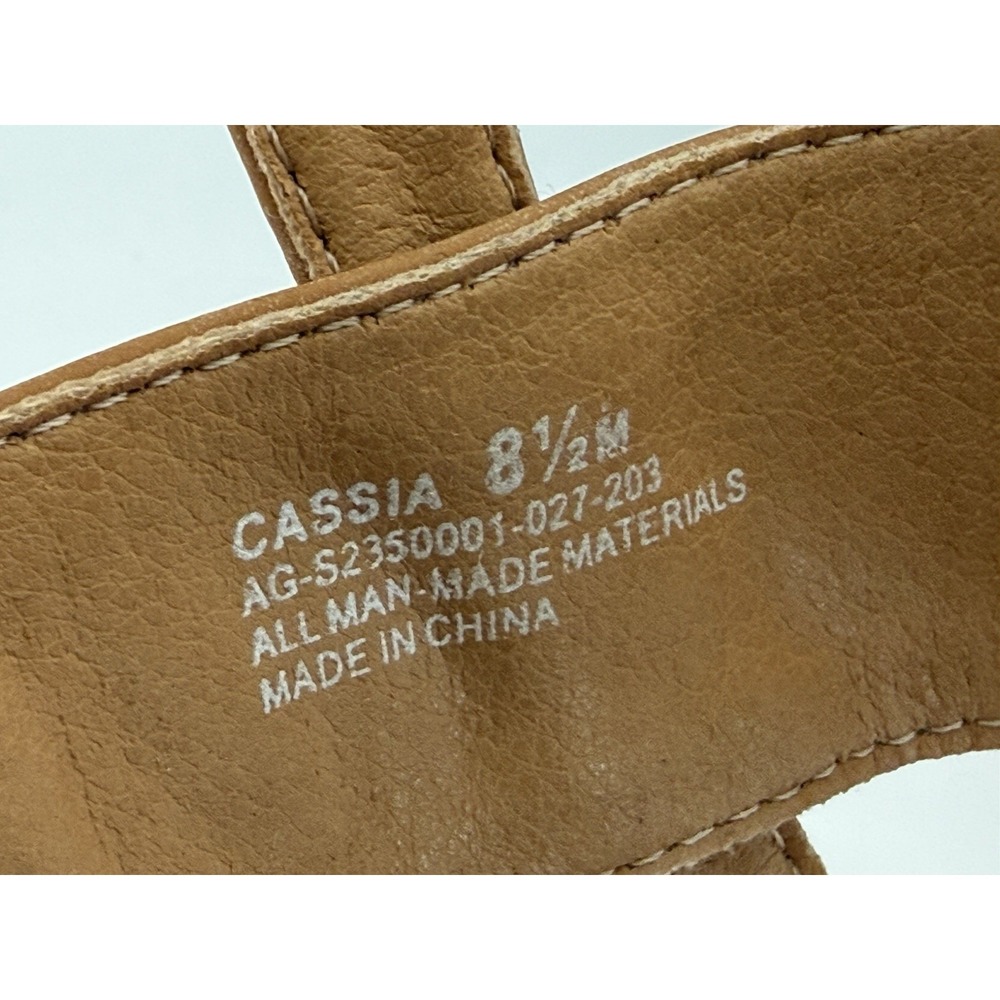 NIB Frye & Co CASSIA Tan Strappy Sandals Women's 8.5M Adjustable 1" Heel - Picture 10 of 16